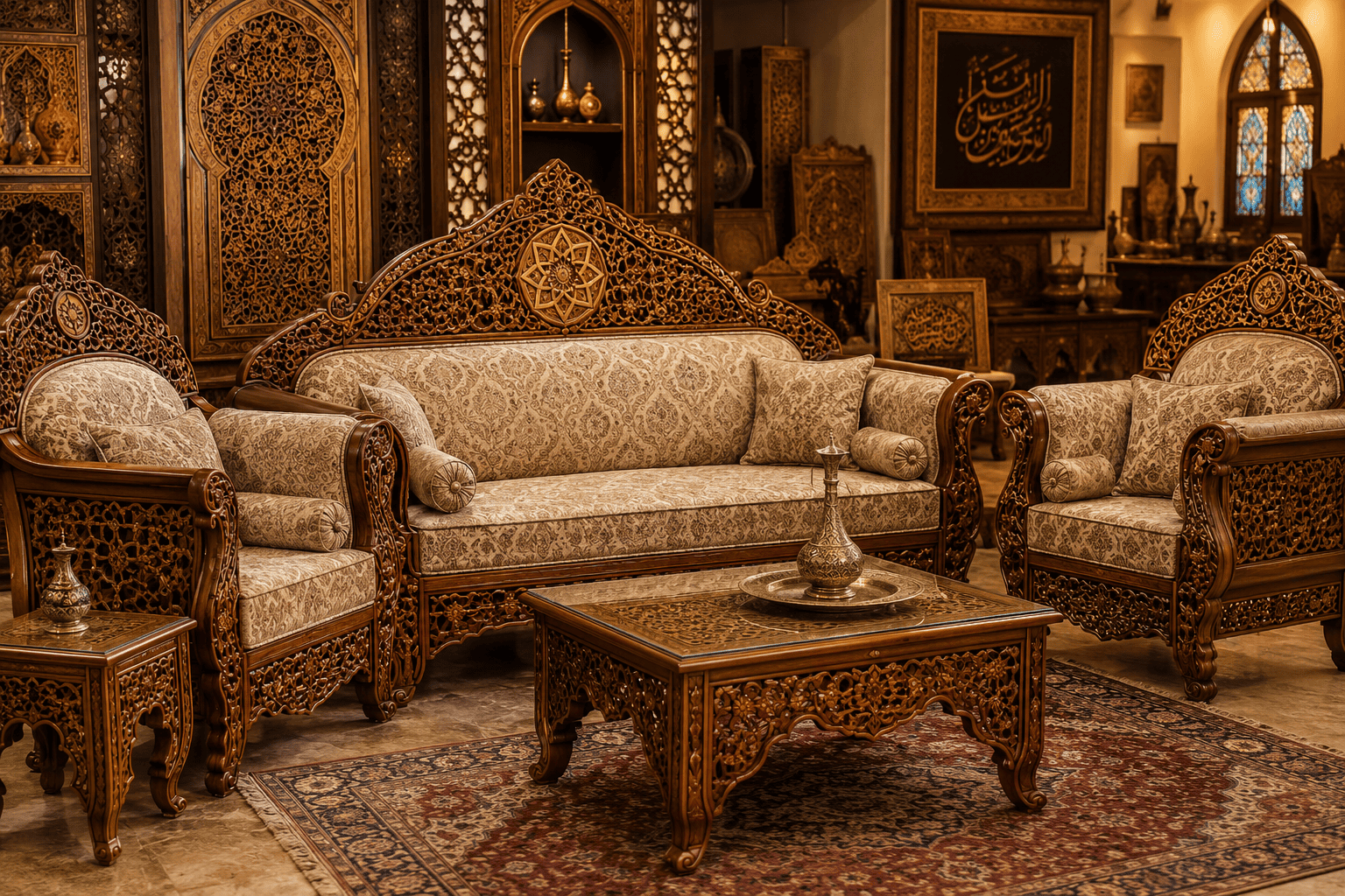 مبل سلطنتی منبت‌کاری