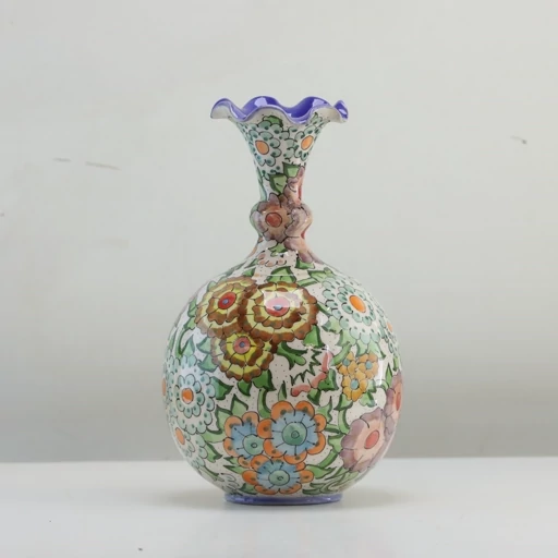 گلدان سفالی لعاب‌دار